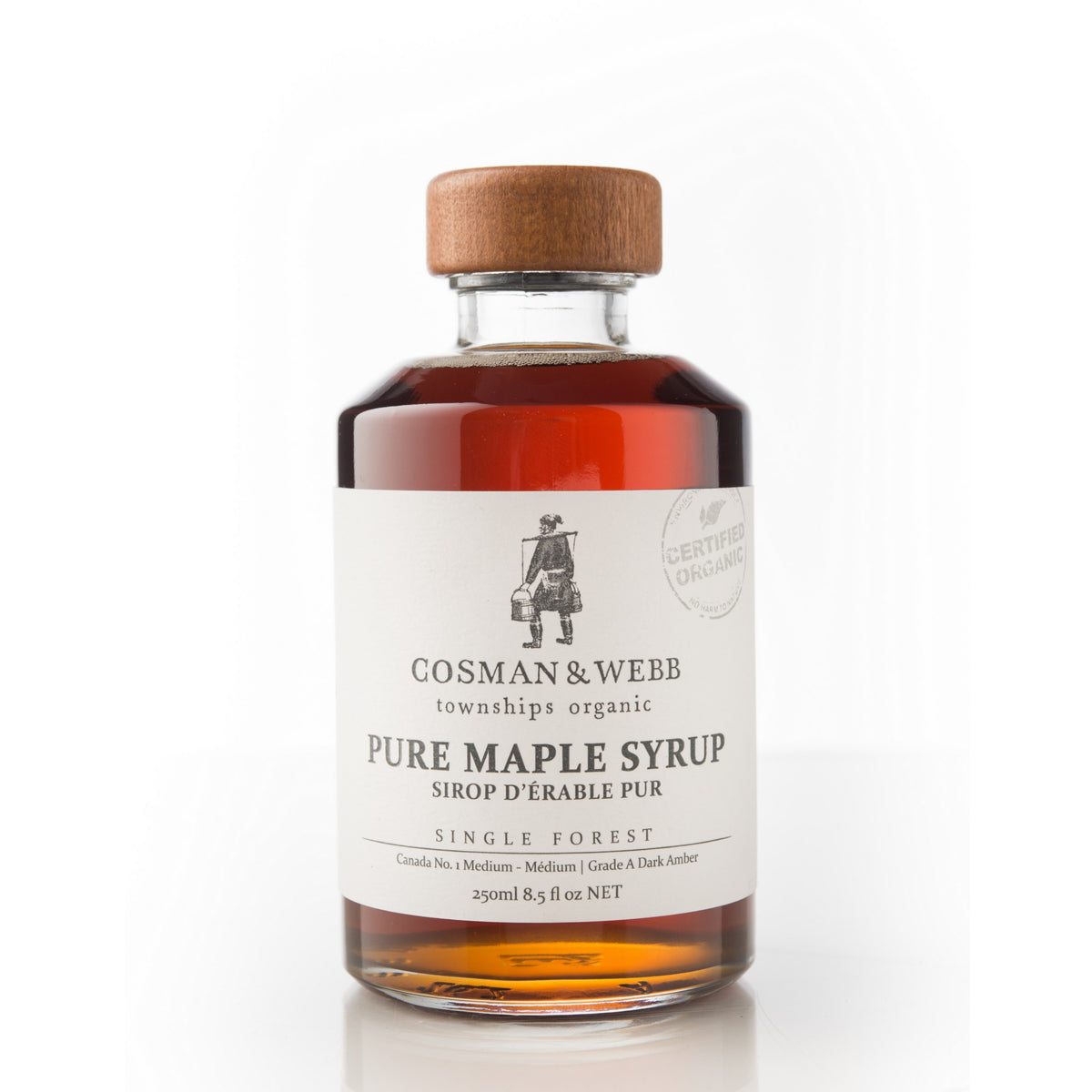 Organic Maple Syrup, Canada No. 1 Medium, Amber Rich Taste