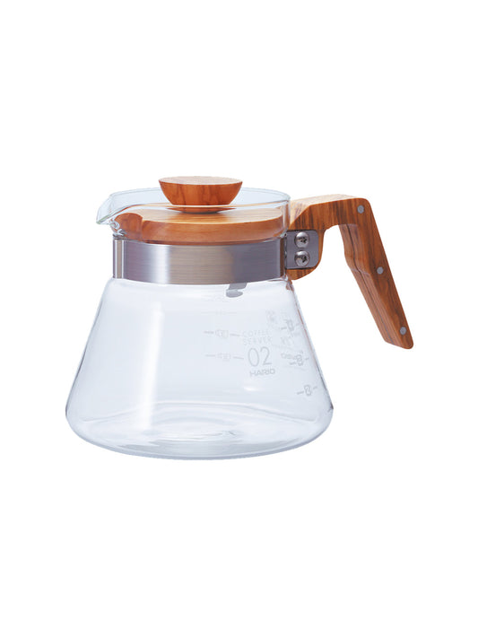 HARIO V60-02 COFFEE SERVER (600m) Olive Wood